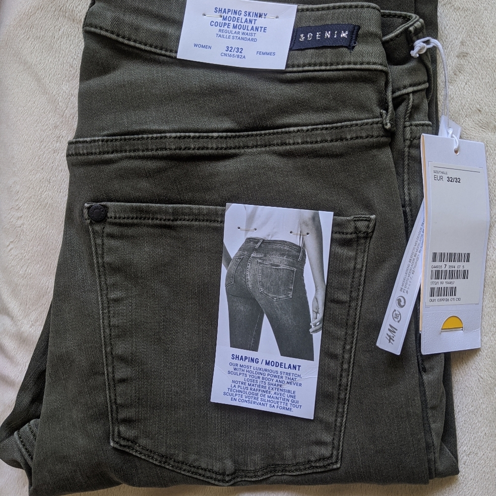 H&M Shaping Stretchy Skinny Jeans 32/32